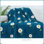 Handwoven Blanket DIY Warm Velvet Gold Wire Material Bag - Image 6