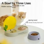 Cat Plastic Drinking Water Rice Basin Double Bowl - Image 5
