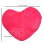Heart-shaped Silk Wool Bedroom Love Floor Mat Bedside Lint-free Cute Heart Shape Carpet - Image 6