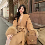 Double-sided Mink Cashmere Large Lapel Long Coat - Image 3