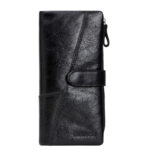 Black Angel Factory Supply Fashion Splicing Long Leather Men's Wallet