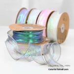 Fishtail Yarn Floral Flower Gift Bouquet Diy Material Package Colorful Wave Ribbon - Image 2