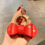 Alloy Diamond Bow Keychain Handbag Pendant - Image 9