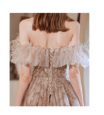 Off-shoulder Annual Conference Host Engagement Dress - Image 5