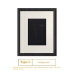 Black And White Lines High-end Abstract Paintingfor Hanging Retro Decorative Painting - Image 7