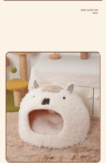 Cat Kennel Dog Kennel Pet Cushion Bed Cat Winter Warm Supplies - Image 4