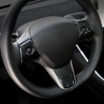 3 Pcs Set Car Steering Wheel Decoration For Tesla Model 3 With Logo - Image 4