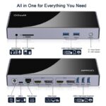 QGeeM 15in1 Type-C Multi-function DisplayLink Docking Station Single 5K Dual 4K Multi-system Compatible - Image 2
