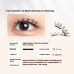 Magnetic Eyelashes Thick Zero Glue Long C Curved Eyelashes - Image 8