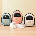 Blowing System Pet Backpack Half Window Constant Temperature Heating Portable Cat Backpack Astronaut Bag - Image 5