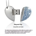 Fashion Personality Brick-inlaid Heart-shaped U Disk - Image 2
