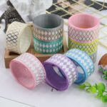 25mm Bronzing Geometric Rib Ribbon - Image 4