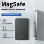 Digital Display Aluminum Alloy Lightweight Magsafe Magnetic Wireless Power Bank - Image 7