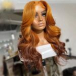 Golden Brown Gradient Real Hair Lace Headgear - Image 4