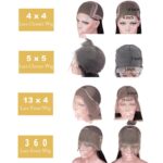 Blue Highlights Loose Lace Humanhair Wig - Image 10