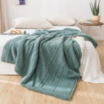 European Style Retro Knitted Casual Blanket Autumn And Winter Sofa Cover - Image 2