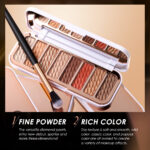 8-color Eyeshadow Palette High-gloss Trimming Blush Modification Mousse Texture Matte Earth Color - Image 6