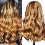 Brazilian Hair Color Half Lace Headgear P427 Body Wave 13x4 Lace Wig - Image 2