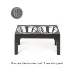 Pet Feeder Slow Feeding Bowl Lifting Dog Bowl Rack Neck Protection - Image 7