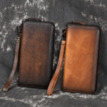 Hand-rubbed Color Multi-card Position Clutch Casual Leather Wallet - Image 7