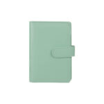 Macaron Loose-leaf Leather Notebook With Zipper Wallet Bill Storage Bag - Image 6