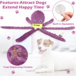 Dog Snuffle Toy Dog Plush Octopus Toys, Dog Puzzle Games Interactive Puppy Toys Chew Toys Slow Feeding Games - Image 5