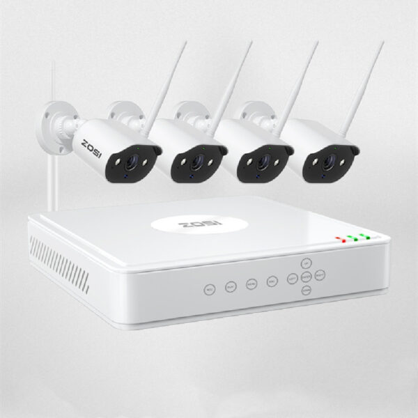ZOSI Zhou Shi 5 Million HD POE Network Video Recorder Security Remote Outdoor Monitor Suit