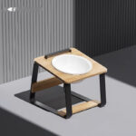 Ceramic Double Bowl Pet Water Feeding Bowl Protect Cervical Spine Cat Food Holder - Image 8