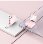 Mini Keychain Comes With Wire Diamond-encrusted Beauty Mirror Mobile Charging Bank - Image 5