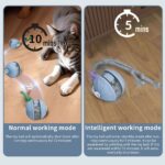 Upgrade Cat Interactive Ball Toy Automatic Rolling Ball Faux Tail Rechargeable Smart Pet Electric Toy Laser Pointer Cat Accessor - Image 8