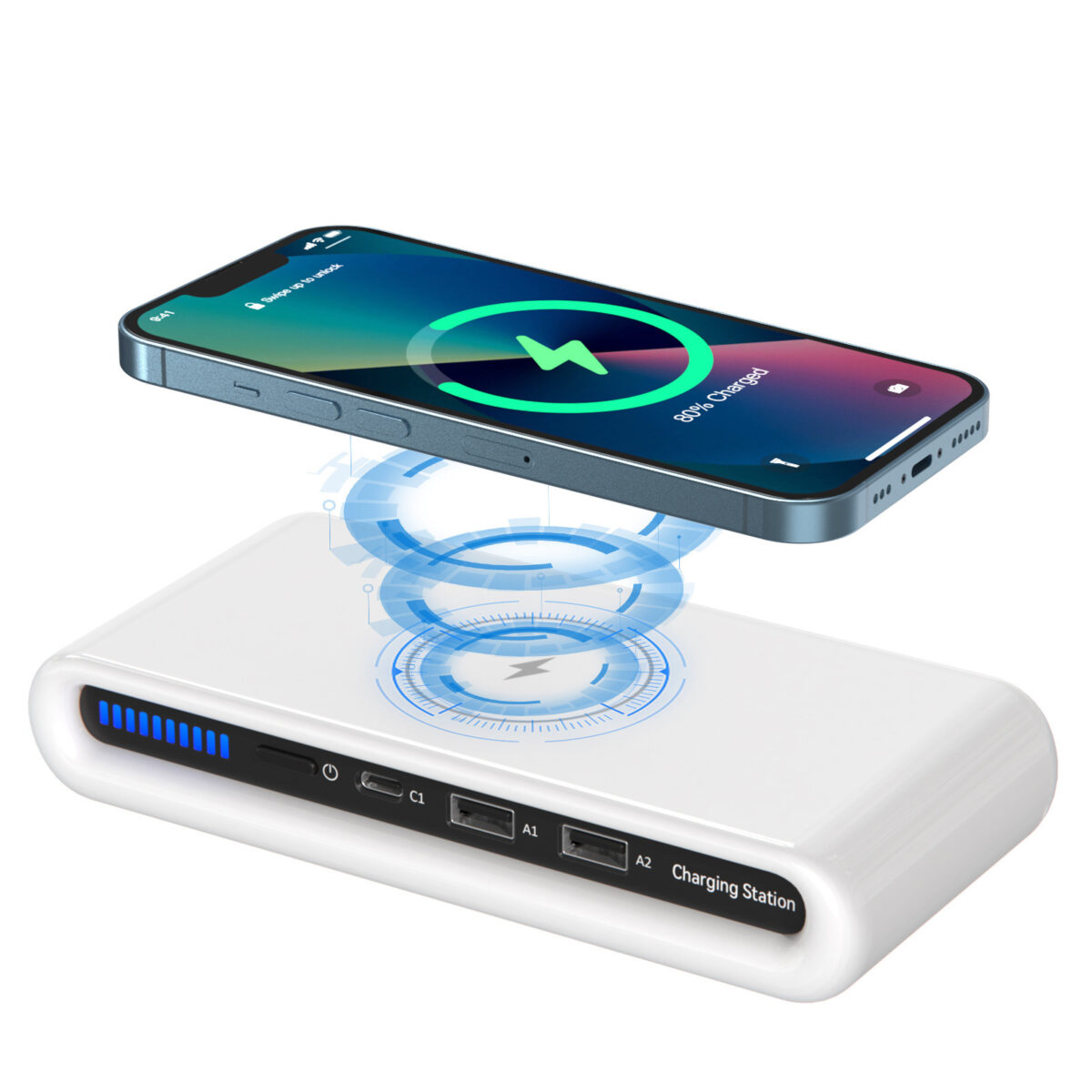 Desktop Wireless Charger 15W8 Color Atmosphere Lamp - Image 5