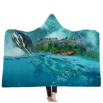 New Ocean Turtle Series Hooded Blanket Cape - Image 3