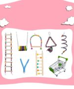 Parrot Bird With Toy Supplies Swing Ring Aerial Ladder Climbing Ladder - Image 3