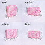 Printed Nylon Cosmetic Bag Travel Portable Storage - Image 4