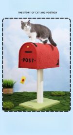 Mailbox Cat Climbing Frame Sisal Column Cat Toy Cat Nest Integrated Double Door Cat Scratch Trees Pet Supplies - Image 6