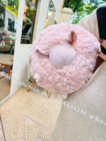 Cute Cartoon Little Lamb Wool Round Pillow - Image 4