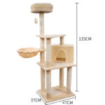 Multi-layer Jumping Platform Wooden Cat Toy Chamfer - Image 7