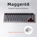 Magnetic White Porcelain Jade 68 Key Aluminum Tuo Keyboard - Image 4