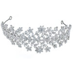 Bridal Baroque Hand Braided Copper Zircon Headband Tiara - Image 5