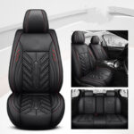 All-inclusive Wear-resistant Full-leather Contrast Stitching Car Seat Cushion - Image 7