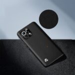 Alloy Plain Leather Case For Xiaomi 11 - Image 3