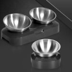 Easy To Clean Stainless Steel Cat Bowl Dog Food And Water Bowls With Stand Metal Cats Dogs Double Single Pet Feeding Feeder Bowl - Image 10