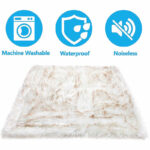 Dog Bed  Machine Washable And Waterproof Couch Bed, White With Brown Accents - Image 8