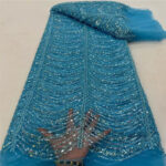Wave Line Bead Tube Sequin Wedding Dress Lace Embroidery Lining - Image 6