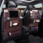 Car Interior Supplies Multifunctional Seat Back Leather Folding - Image 4