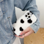 Japan And South Korea Plush Loving Heart Phone Case - Image 2