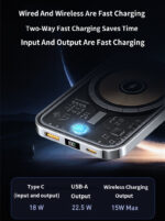 Transparent Magnetic Power Bank 22.5W Fast Charge - Image 2