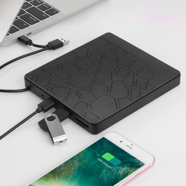 5-in-1 Multi-function External Optical Drive Notebook Computer Recording Machine Plug-in External
