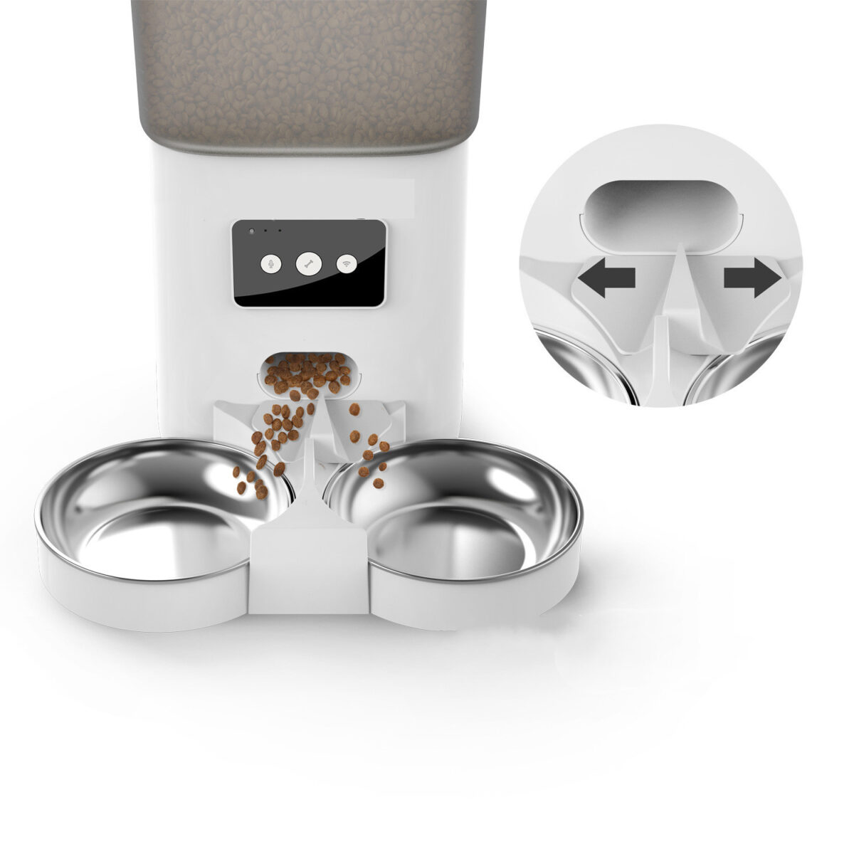 Automatic Pet Feeder 6-liter WiFi Version Smart Adjustable Dual - Image 2