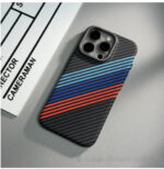 Magnetic Carbon Fiber Pattern Drop-resistant Mobile Phone Protective Case - Image 4